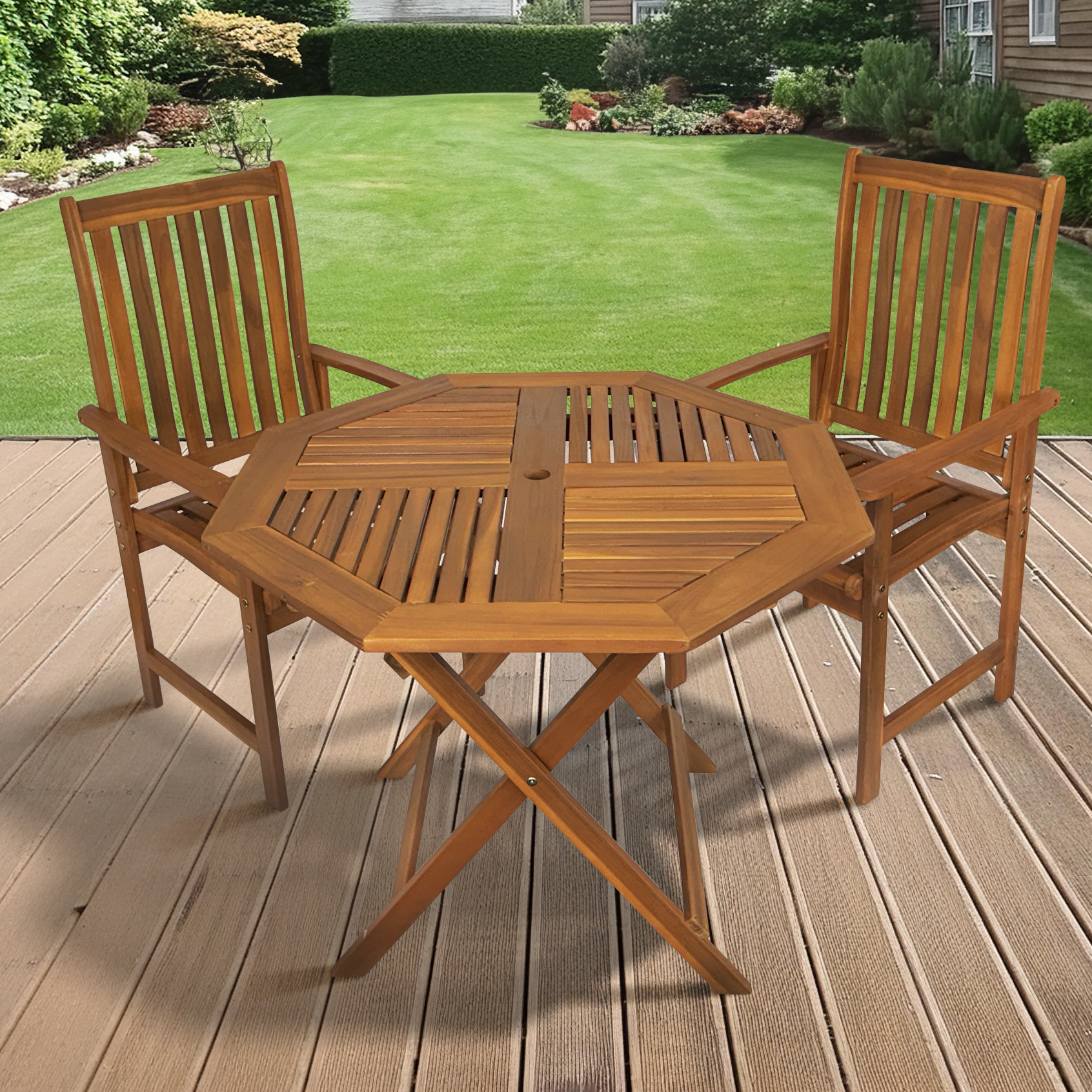 Click to view product details and reviews for Windsor 10m Octagonal Dining Set With 2 Armchairs Billyoh.